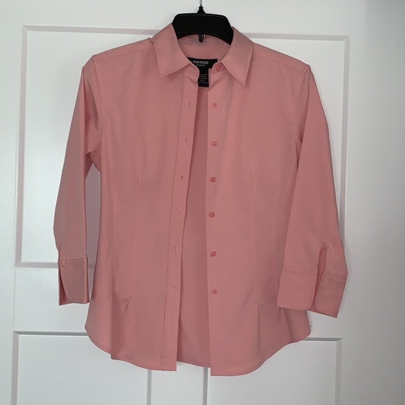 Like New Express Button Down Blouse - Picture 3 of 9